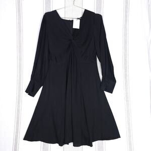 HATCH Maternity Dress Sz 2 Black Long Sleeve Knee LengthDate Night Party‎ NEW